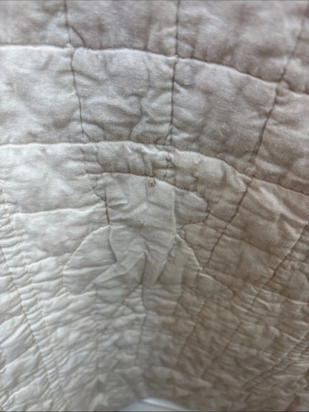 Handmade Patchwork Teddy Bear Floral Quilt Lap Hanging 58in x 48in BLEMISH